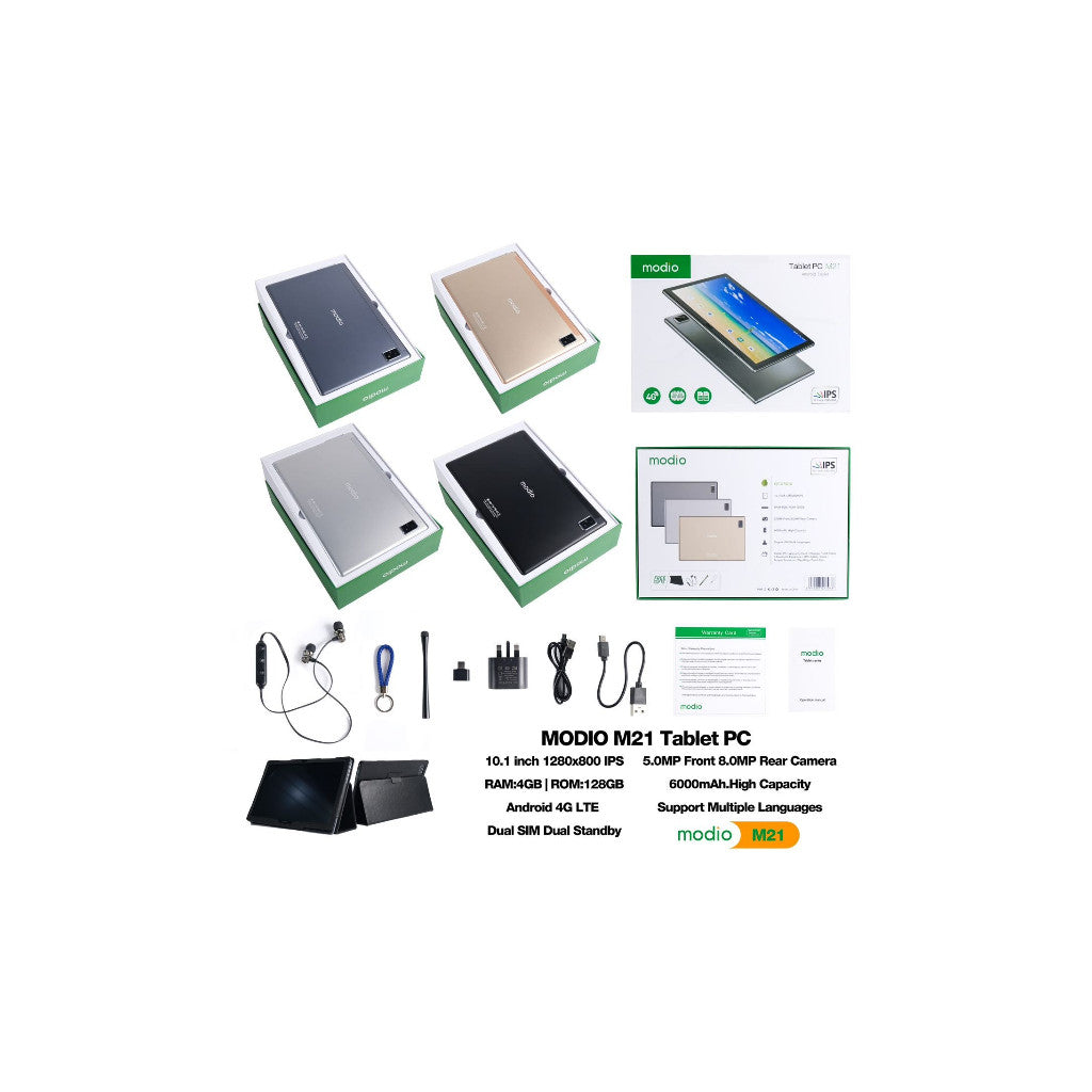 Tablette MODIO M21 4GB RAM -128GB -10"