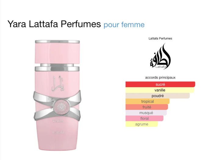 Yara de Lattafa Perfumes - Eau de parfum 100 ml