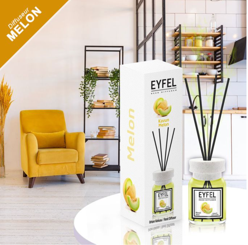 Eyfel Diffuseur - 120 ml (Melon, Ananas, Vanille, Ocean, Fraise)