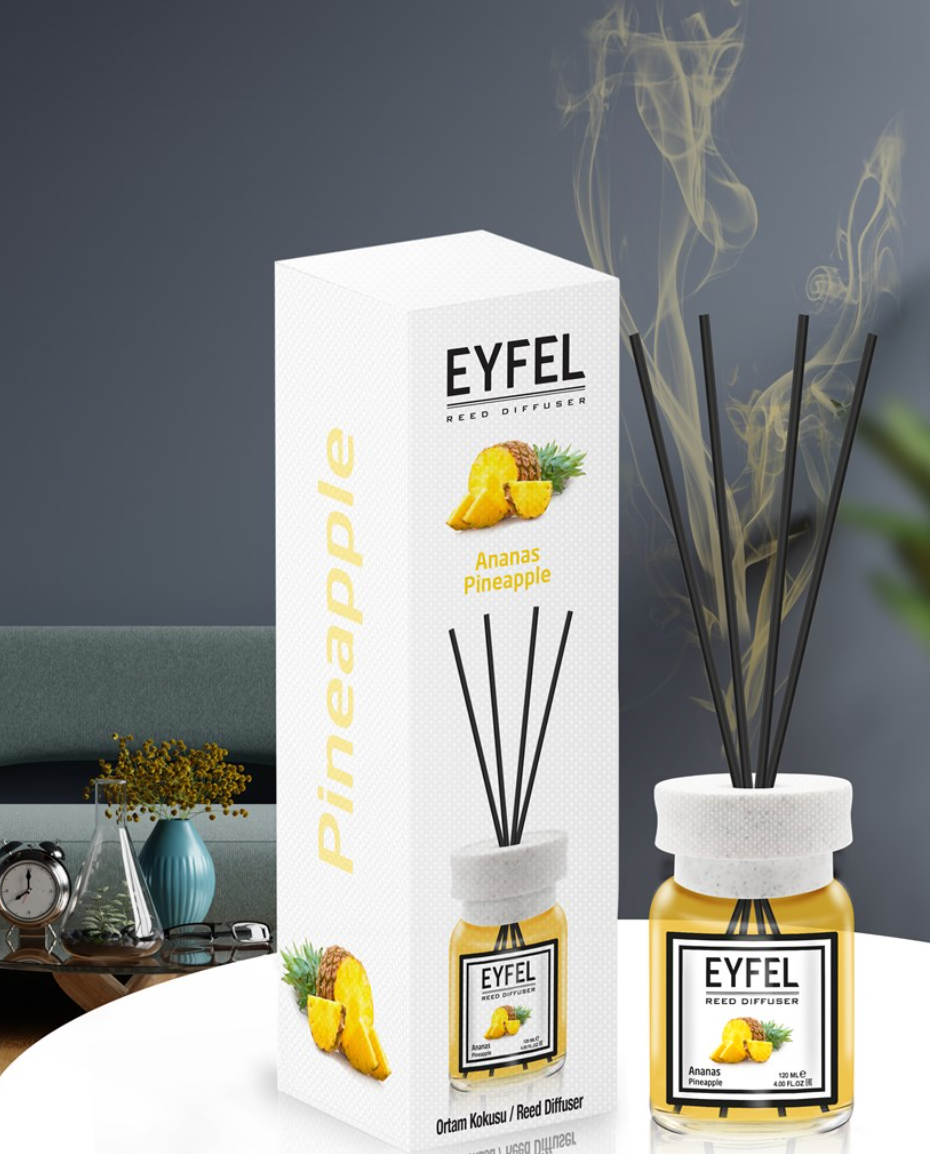 Eyfel Diffuseur - 120 ml (Melon, Ananas, Vanille, Ocean, Fraise)