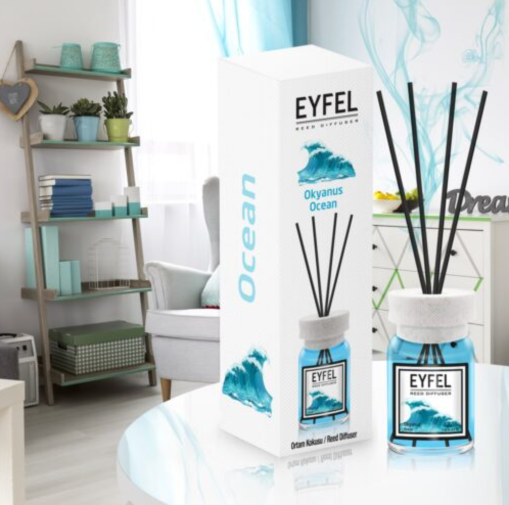 Eyfel Diffuseur - 120 ml (Melon, Ananas, Vanille, Ocean, Fraise)